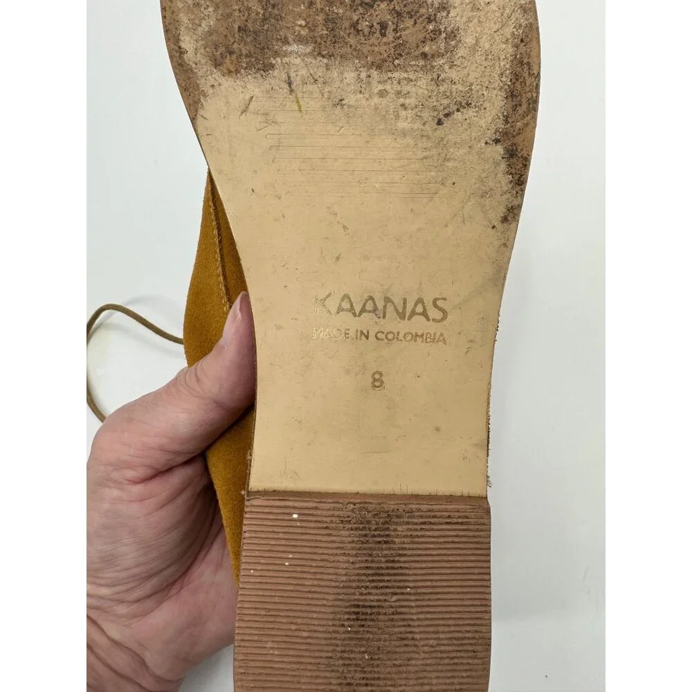 Kaanas Fiano Suede Lace up Oxford Dress Shoes Size 8